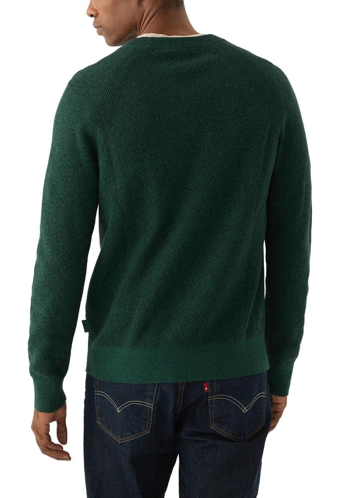 Translation missing: en.Michael Kors Mouline Sweater Dark Emerald Size Medium  Men's Modern-Fit Textured