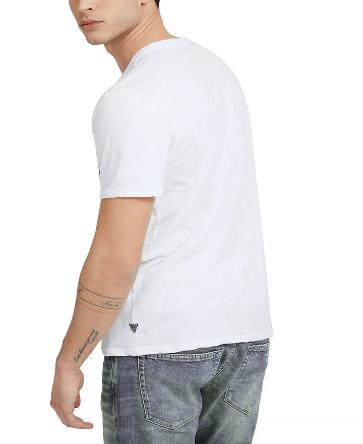 Translation missing: en.Guess Men's Eco Organic Cotton Western Graffiti T-Shirt Pure White-XL