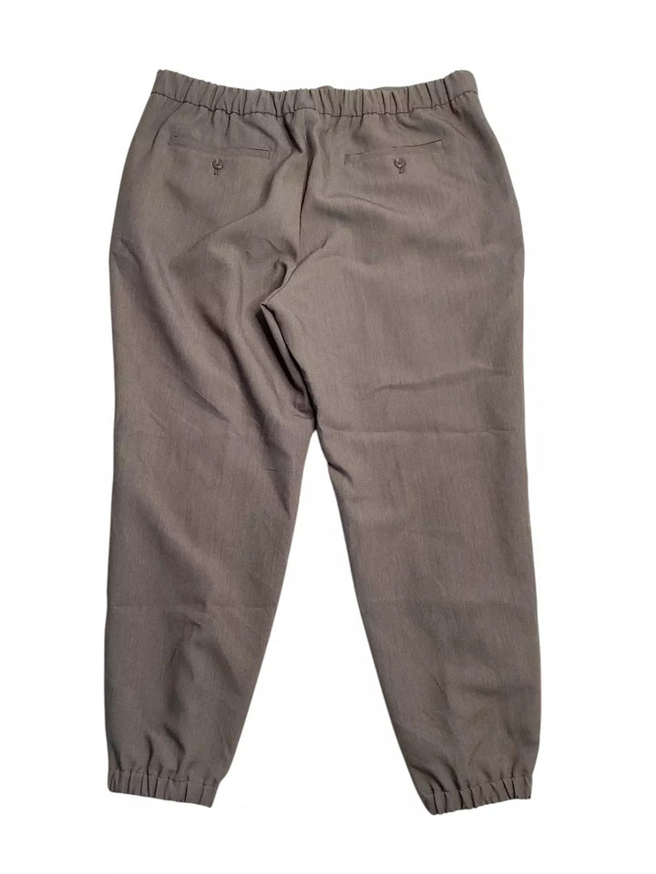 Translation missing: en.Alfani Men's Regular-Fit Stretch Pleated Joggers Bolgio Taupe Heather-Small