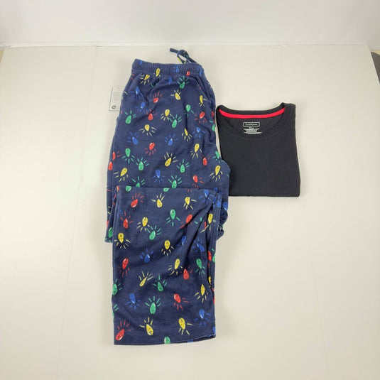 Translation missing: en.Club Room Men's Fleece Pajama Pants Christmas Lights Lush Meadow-Medium