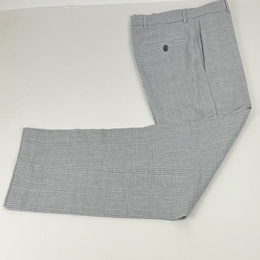 Translation missing: en.Perry Ellis Portfolio Men's Slim-Fit Flat Front Twill Pants - Light Grey-30x30