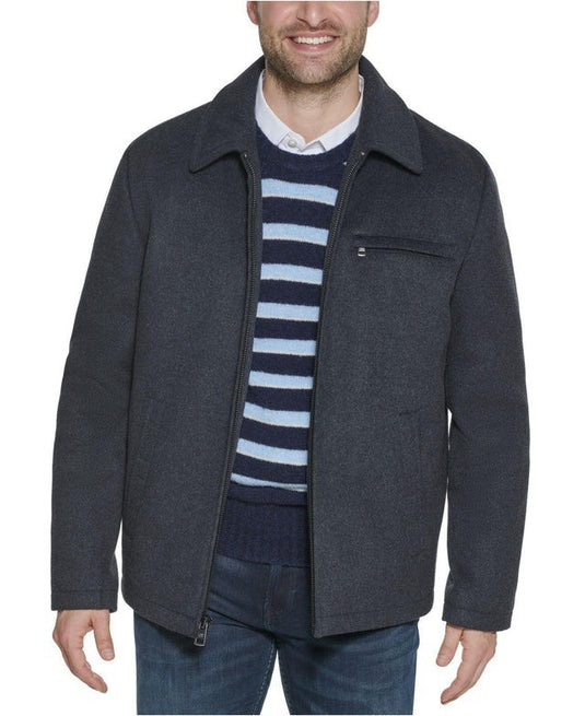Translation missing: en.Calvin Klein Men's Wool Blend Hipster Jacket in Charcoal Grey-Small