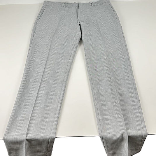 Translation missing: en.Perry Ellis Portfolio Men's Slim-Fit Flat Front Twill Pants - Light Grey-30x30