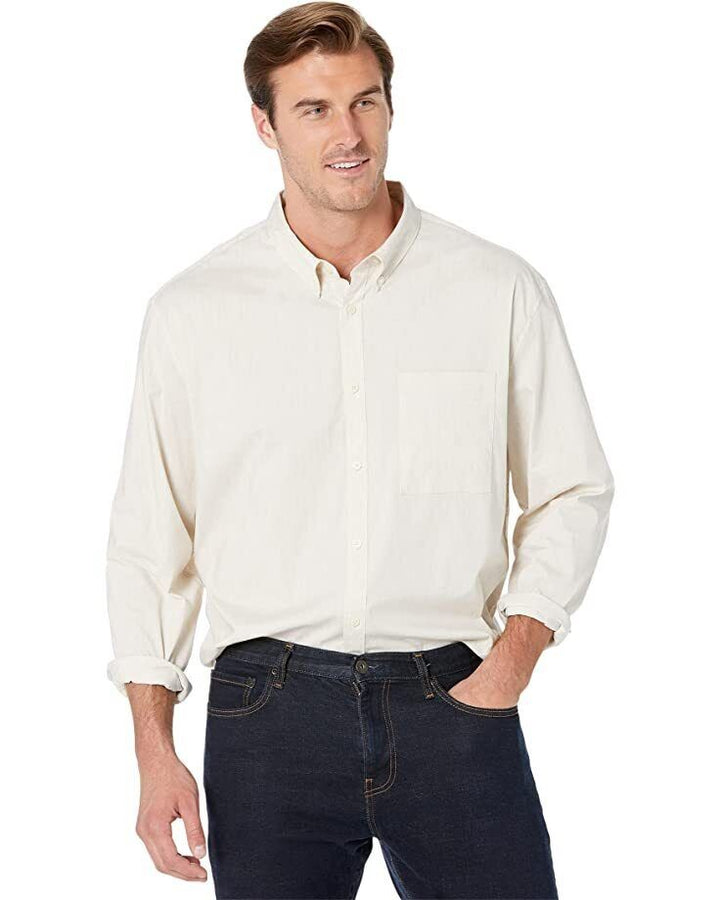 Translation missing: en.Calvin Klein Men's Stretch Textured Shirt in Silver Birch-XL