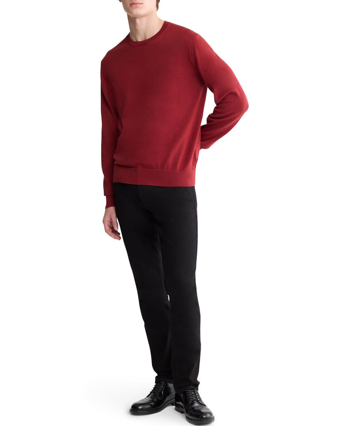 Translation missing: en.Calvin Klein Sweater Syrah Red Size 2XL Men's Premium Supima Cotton Crewneck