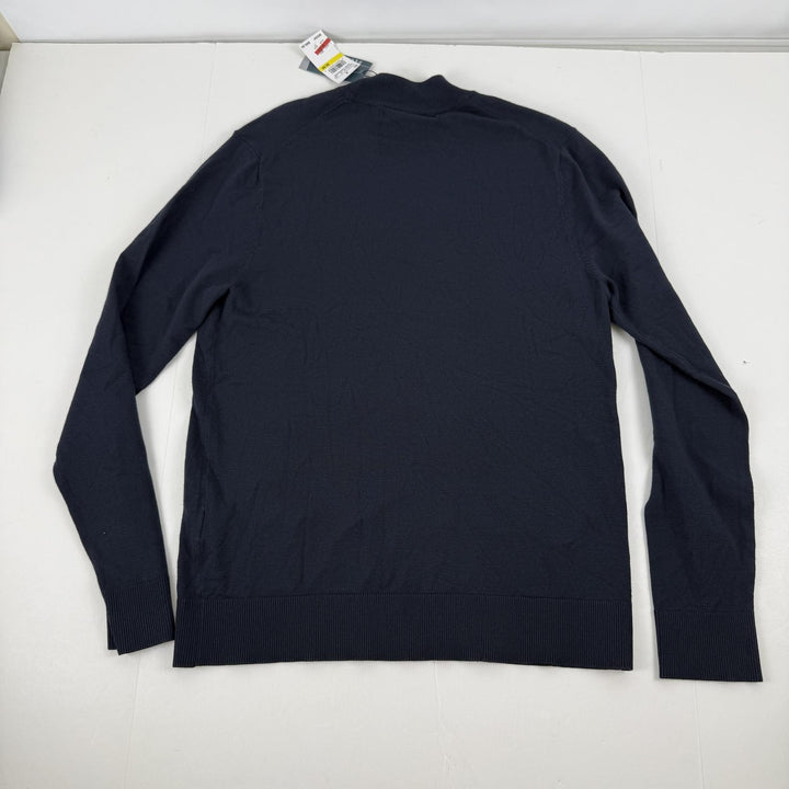 Translation missing: en.Perry Ellis Men's Long Sleeve Mock Neck Pullover Sweater Dark Sapphire-Medium