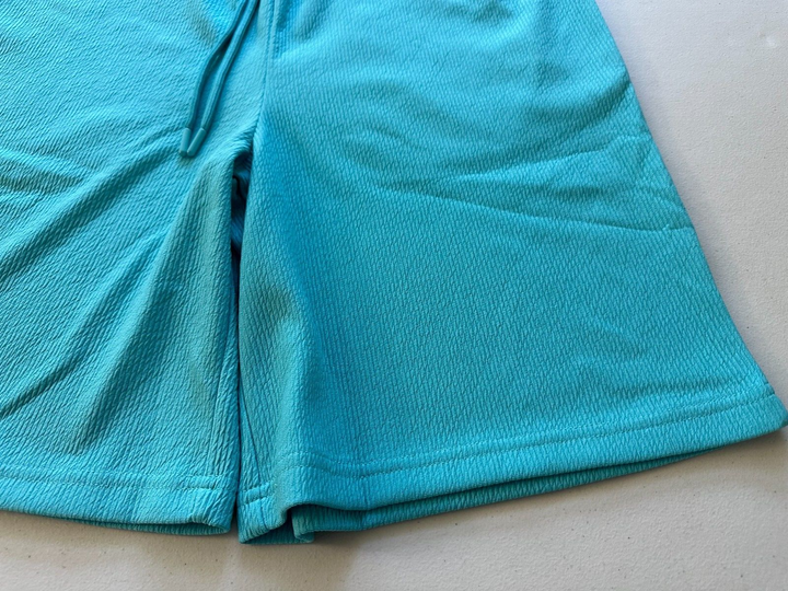 Translation missing: en.Royalty by Maluma Men's Relax-Fit Textured Ottoman Stripe Shorts Scuba Blue-Sm