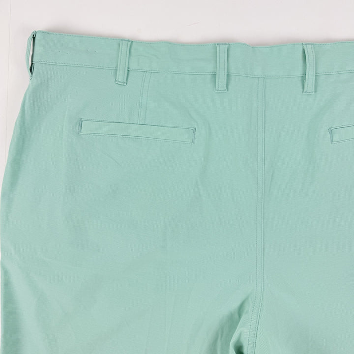 Translation missing: en.Pga Tour Men's Flat-Front 4-Way Stretch 9" Shorts - Cockatoo Heather Green-42W