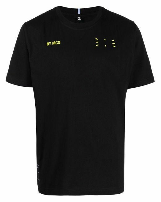 Translation missing: en.MCQ In Dust Cotton Graphic Tee in Black/Green Blast-Size Medium