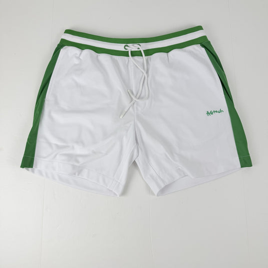 Translation missing: en.All Good Things Are Welcome Here Volley Shorts 6.5 Inseam White/Green-2XL