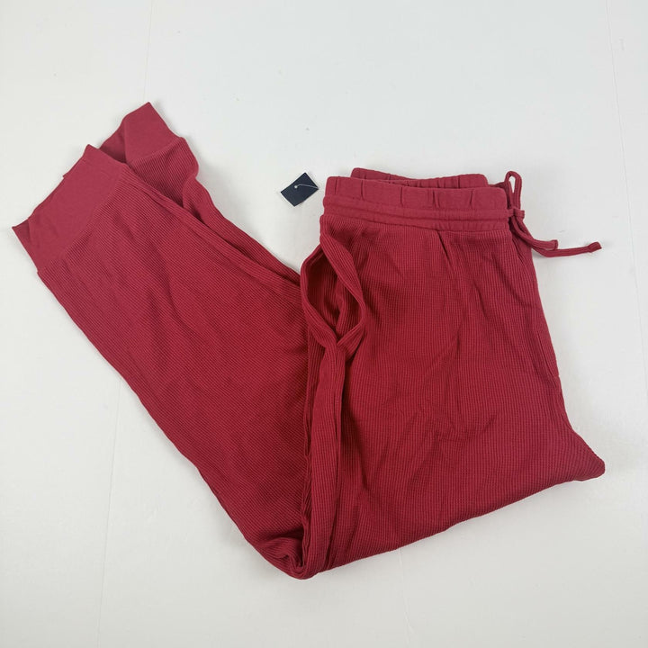Translation missing: en.Club Room Men's Waffle Long-Sleeve T-Shirt &amp; Pajama Pant Set Jester Red-Medium