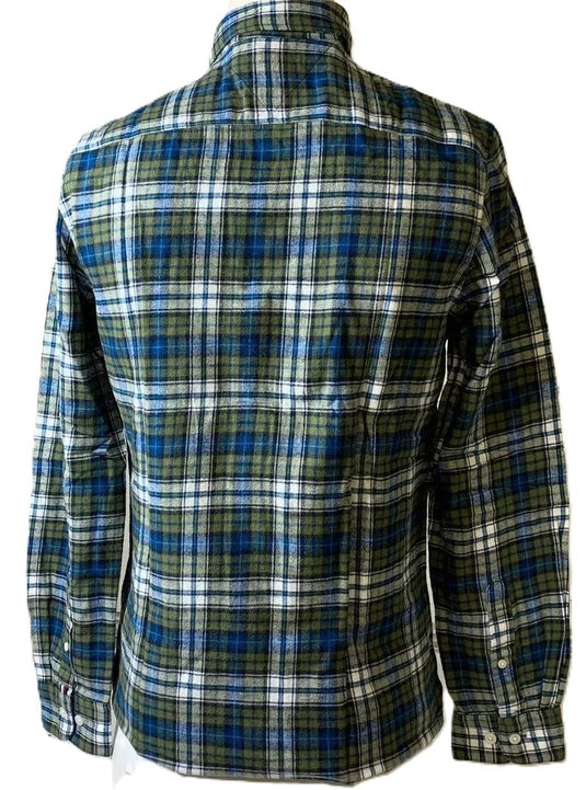 Translation missing: en.Tommy Hilfiger Regular-Fit Brushed Plaid Shirt - Putting Green / Multi-Small