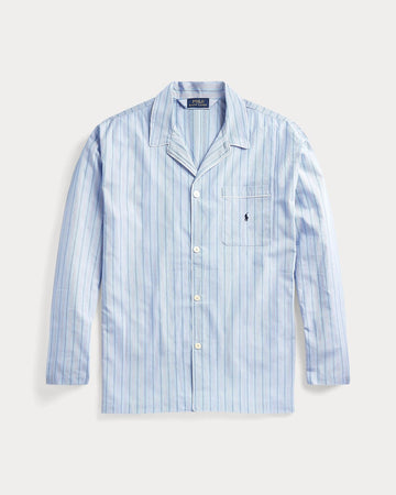 Translation missing: en.Polo Ralph Lauren Mens Big &amp; Tall Blue Men's Pajama Top - Andrew Stripe-1XLT
