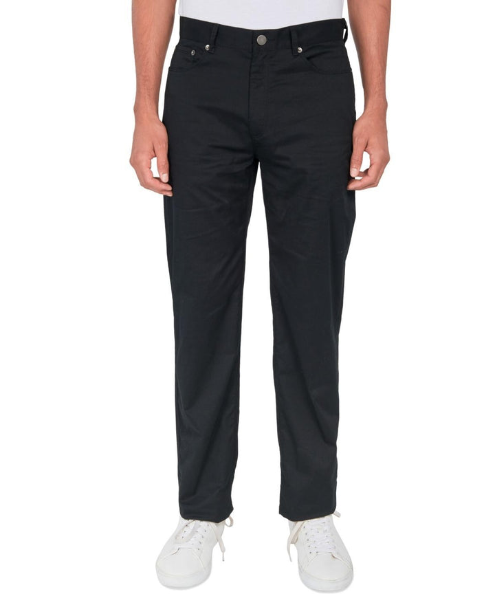 Translation missing: en.Society of Threads Men's Reg-Fit Intellifresh Black Solid 5 Pocket Pants-32/30