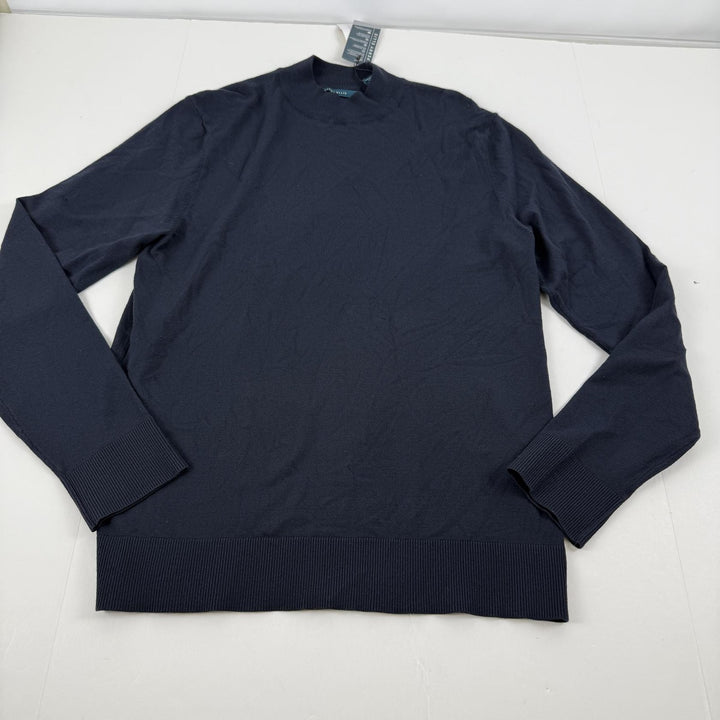 Translation missing: en.Perry Ellis Men's Long Sleeve Mock Neck Pullover Sweater Dark Sapphire-Medium