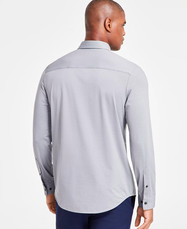 Translation missing: en.Alfani Men's Alfatech Long Sleeve Performance Shirt Light Grey - Small