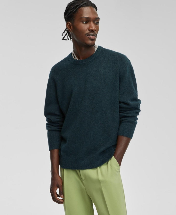 Translation missing: en.Mode of One Men's Relaxed-Fit Cozy Sweater Deep Malachite Green-Medium