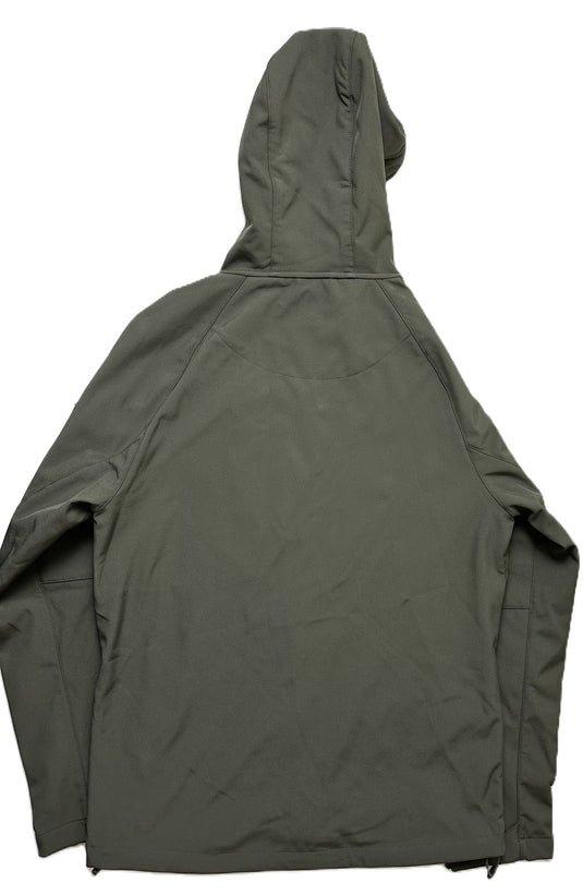 Translation missing: en.Bass Outdoor Mens Firebird Hooded Softshell Rain Jacket in Olive-Small