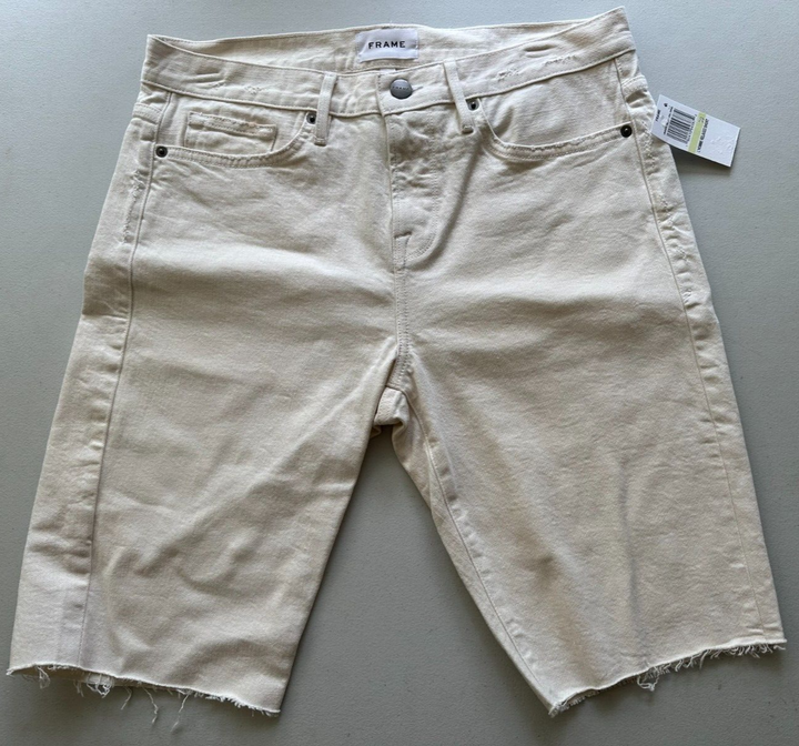 Translation missing: en.FRAME Lhomme Men's Relaxed Denim Shorts in Au Natural Grind- Size 30
