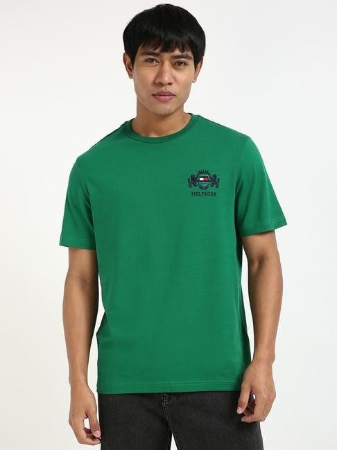 Translation missing: en.Tommy Hilfiger Men's Big &amp; Tall Embroidered Hilfiger Crest T-Shirt Green-2XLT