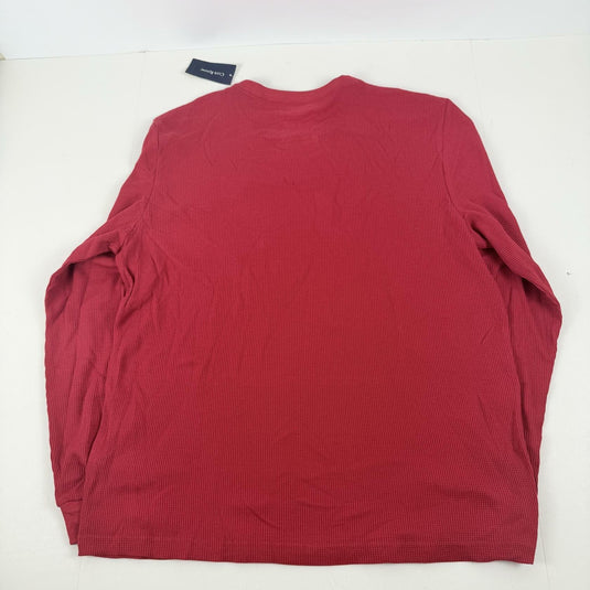 Translation missing: en.Club Room Men's Waffle Long-Sleeve T-Shirt &amp; Pajama Pant Set Jester Red-Medium
