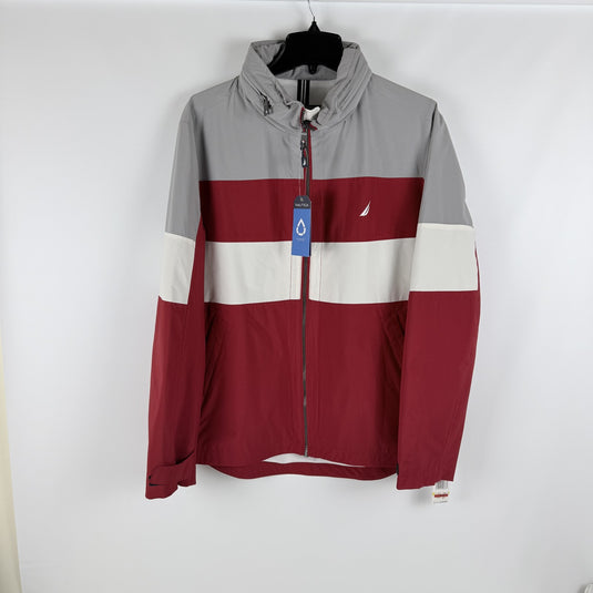 Translation missing: en.Nautica Men's Sport Jacket Size Medium Color Block Red Multi Wind &amp; Water Resist