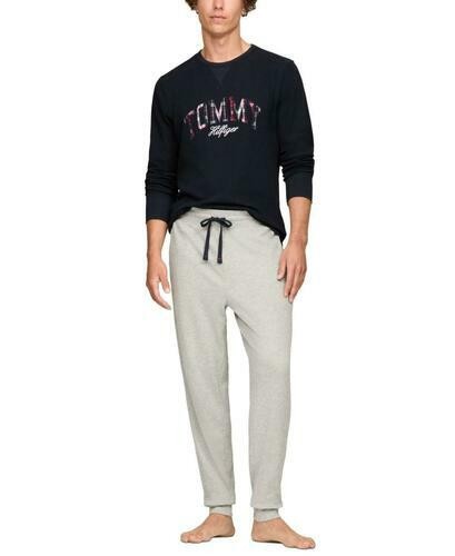 Translation missing: en.Tommy Hilfiger Pajama Shirt Navy Size 2XL Men's Thermal Logo Long-Sleeve