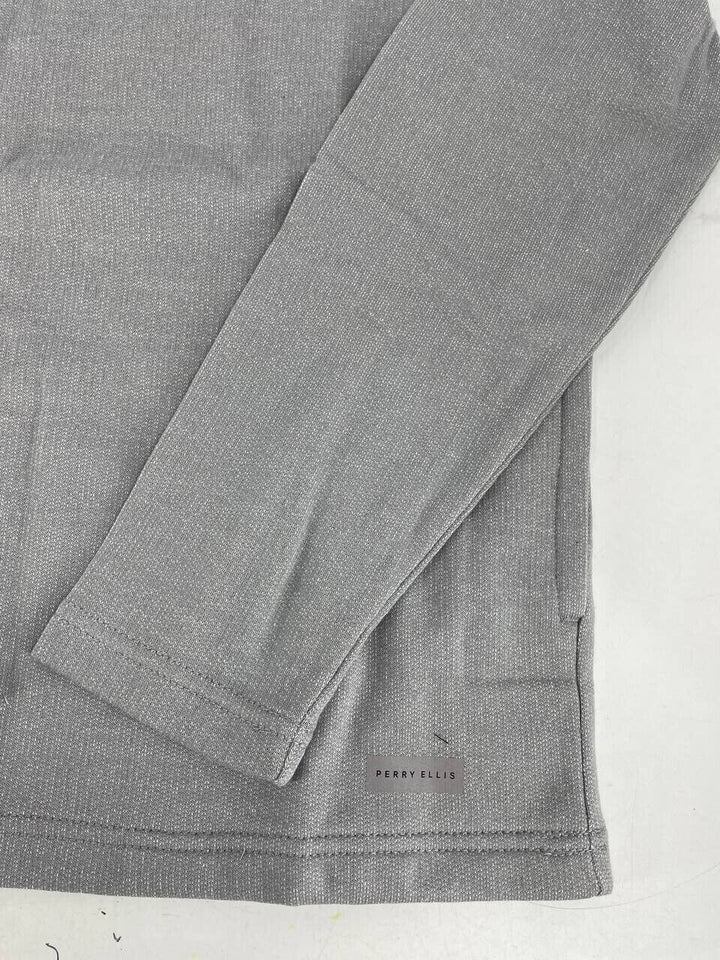 Translation missing: en.Perry Ellis Portfolio Men's Portfolio Heathered Knit Lounge Hoodie in Sleet-Sm