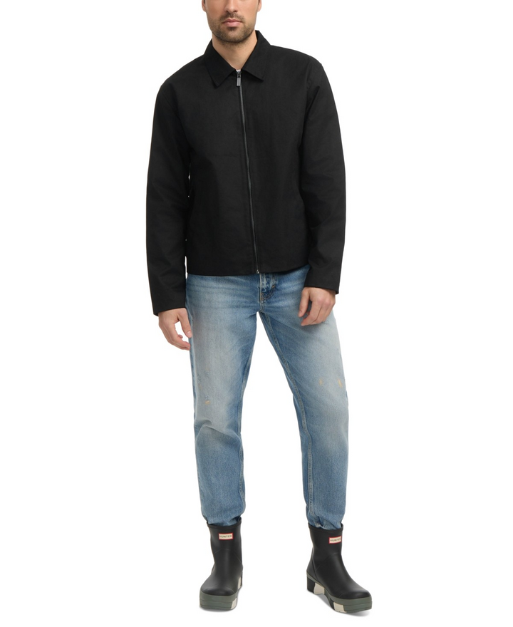 Translation missing: en.Hunter Men's Foster Wax Trucker Jacket Size 2XL Black Cotton Water Repel