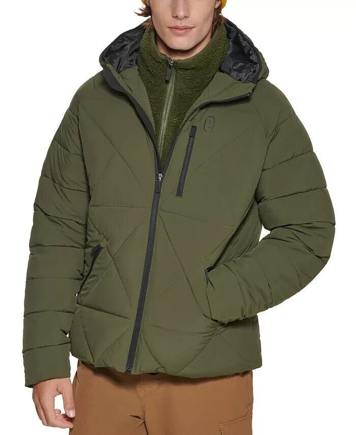 Translation missing: en.Bass Outdoor Men's Glacier Hiking Jacket in Forest Night Green-Size Medium