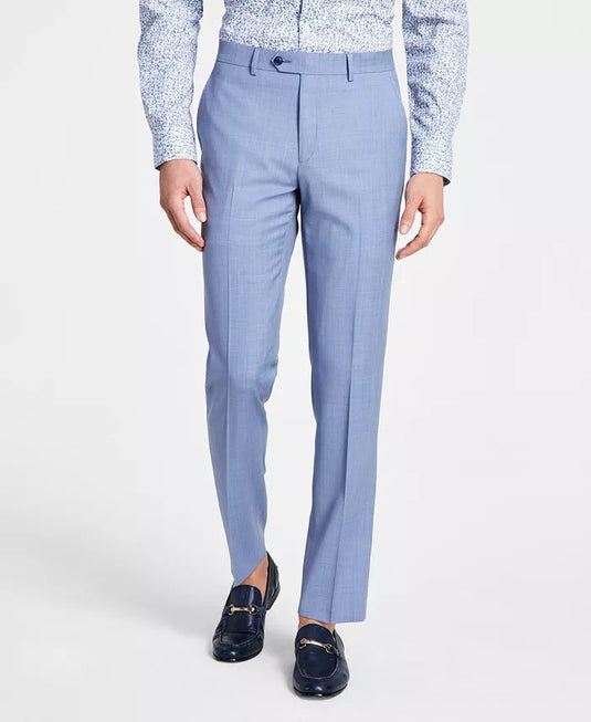Translation missing: en.Bar III Dress Pants Mens 30x32 Blue Wool Blend Slim Fit Sharkskin 4 Way Stretch