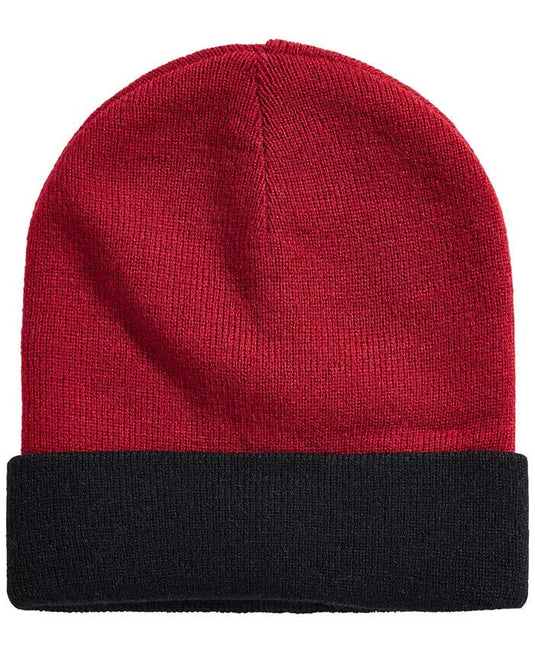 Translation missing: en.Alfani Men's Space-Dyed Scarf,Gloves and Reversible Beanie Charcoal/Black Set