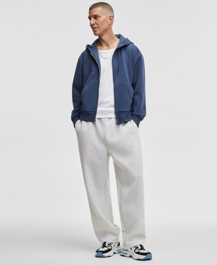 Translation missing: en.Mode of One Men's Full-Zip Scuba Knit Hoodie Caspian Blue Relaxed Fit- Medium