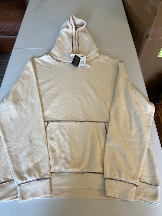 Translation missing: en.And Now This Men's Regular Fit Painted Seams Fleece Hoodie in Highbeam Tan-Large
