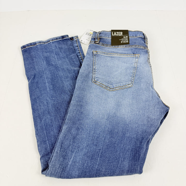 Translation missing: en.Lazer Men's Slim-Fit Stretch Jeans Cotton Blend Ford Blue-31x30