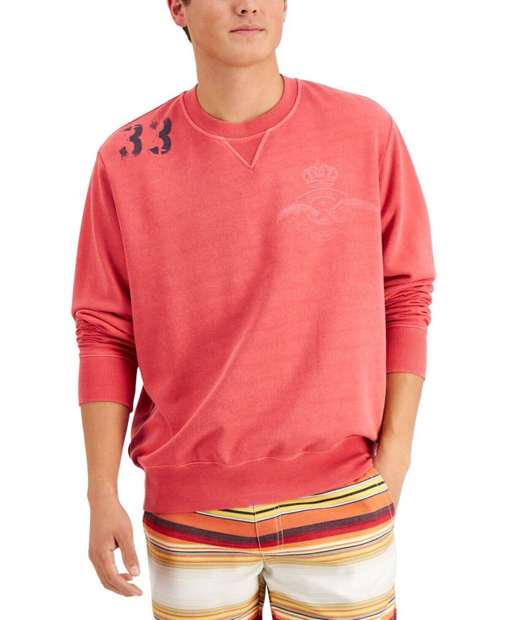 Translation missing: en.Sun + Stone Men's Remix Fleece Sweatshirt in Cut Ruby-XL