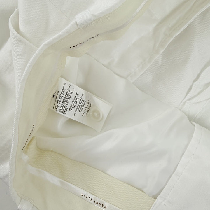 Translation missing: en.Perry Ellis Men's Linen Blend Solid Twill Pants - Bright White-40x30