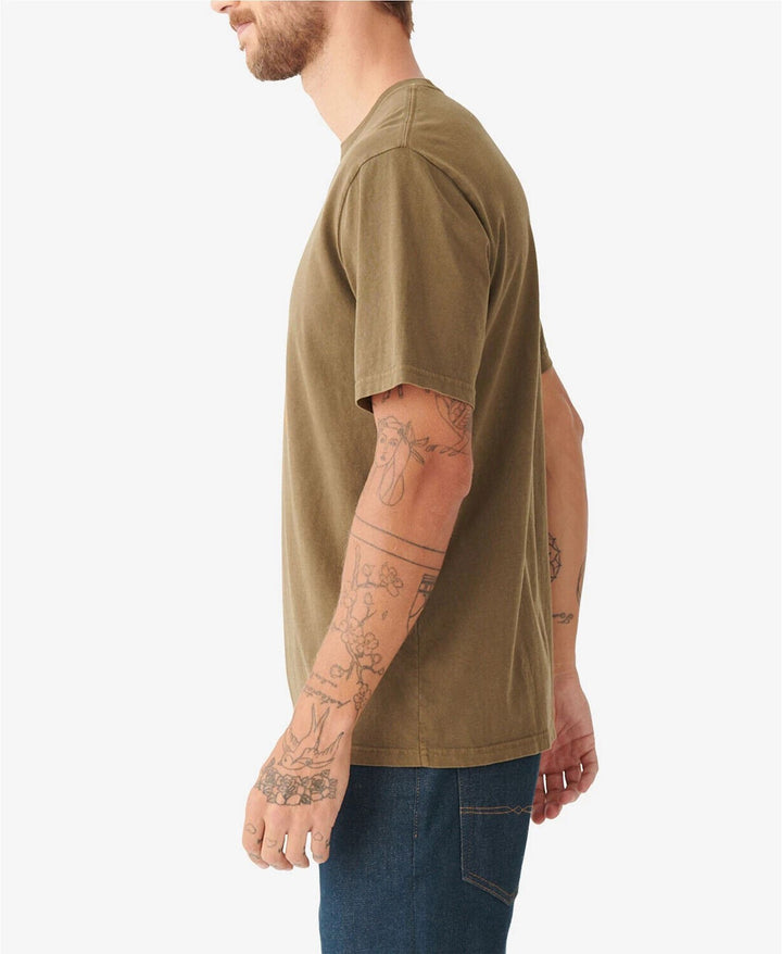 Translation missing: en.Lucky Brand Men's Leprechaun Skull Tee in Dark Olive-Size Small