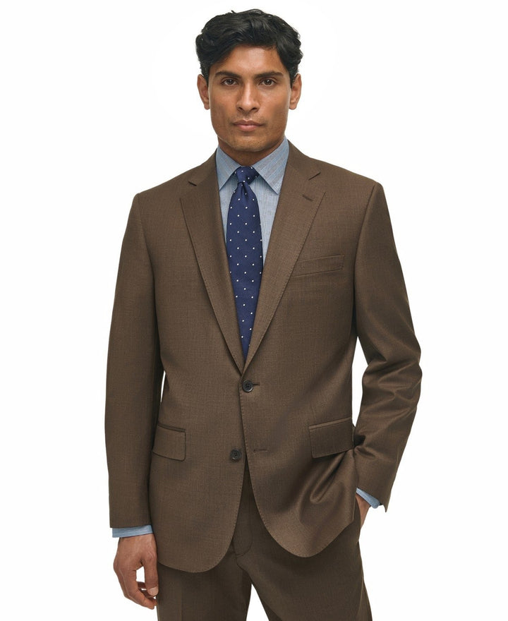 Translation missing: en.B by Brooks Brothers Men's Classic-Fit Solid Suit Jacket Wool Blend - Brown-42R