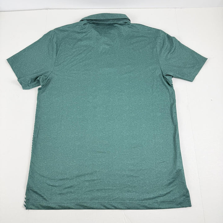 Translation missing: en.PGA Tour Short Sleeve Heathered Argyle Golf Polo Shirt - Storm Green -Medium