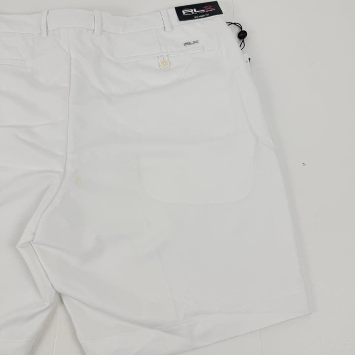 Translation missing: en.Ralph Lauren RLX Men's 9-Inch Tailored Fit Performance Golf Shorts White-38