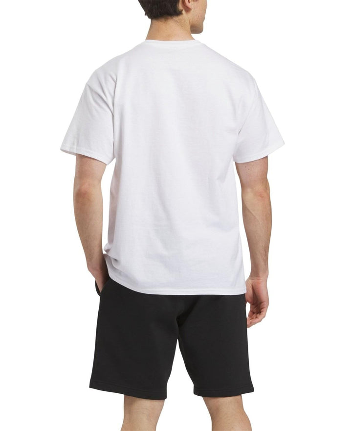 Translation missing: en.Reebok Men Regular fit Short Sleeve Graphic T-Shirt Shirt Large White Multi