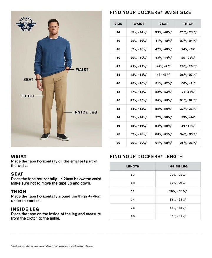 Translation missing: en.Dockers Men's Signature Khaki Lux Cotton Stretch Classic Fit Cloud-38x34