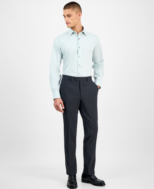 Translation missing: en.Alfani Men's Reg-Fit Temperature Regulating Dress Shirt Blue Mist 17-17.5 36/37