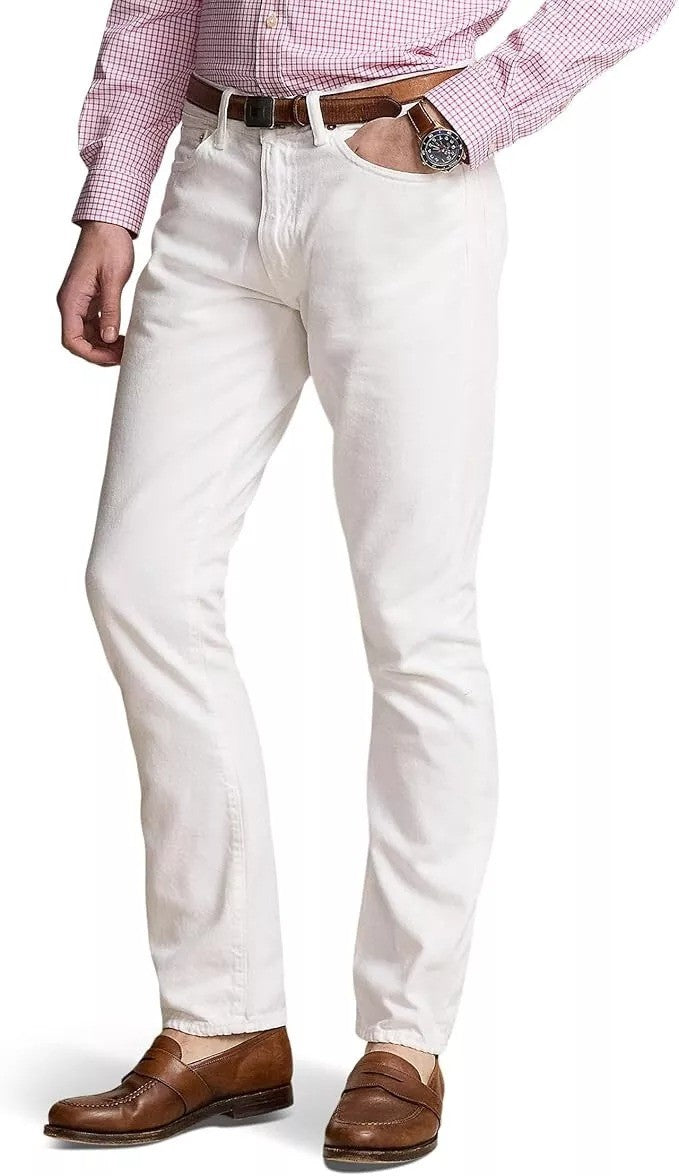 Translation missing: en.Polo Ralph Lauren Jeans Men's 40x32 Deckwash White Varick Slim Str Garment-Dyed