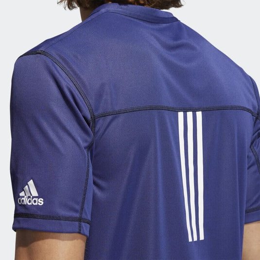 Translation missing: en.adidas Men's PrimeBlue Run For the Oceans T-Shirt Semi Night Flash Melange-Med