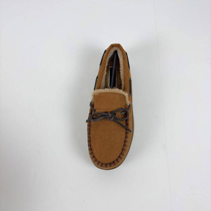 Translation missing: en.Club Room Men's Moccasin Slippers in Tan-Small 6-7
