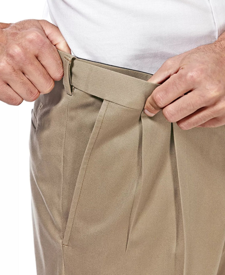 Translation missing: en.Haggar Men's Premium No Iron Khaki Classic Fit Pleat Pants Stretch Khaki-32x30