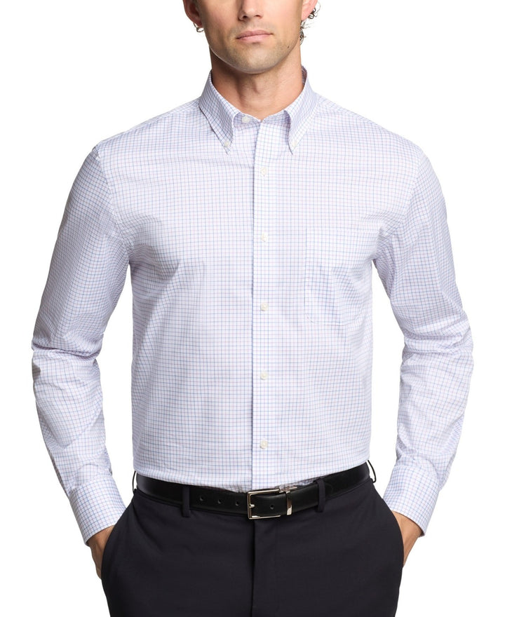 Translation missing: en.Tommy Hilfiger Dress Shirt Mens 15 34/35 Lavender Reg Fit Wrinkle Resist Stretch