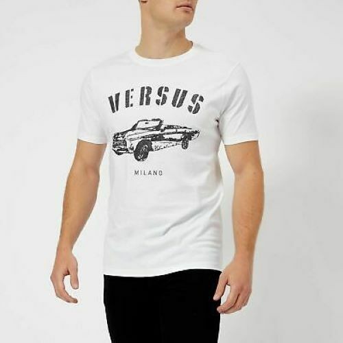 Translation missing: en.Versus Versace Car Logo Tee White + Stampa-Size Small